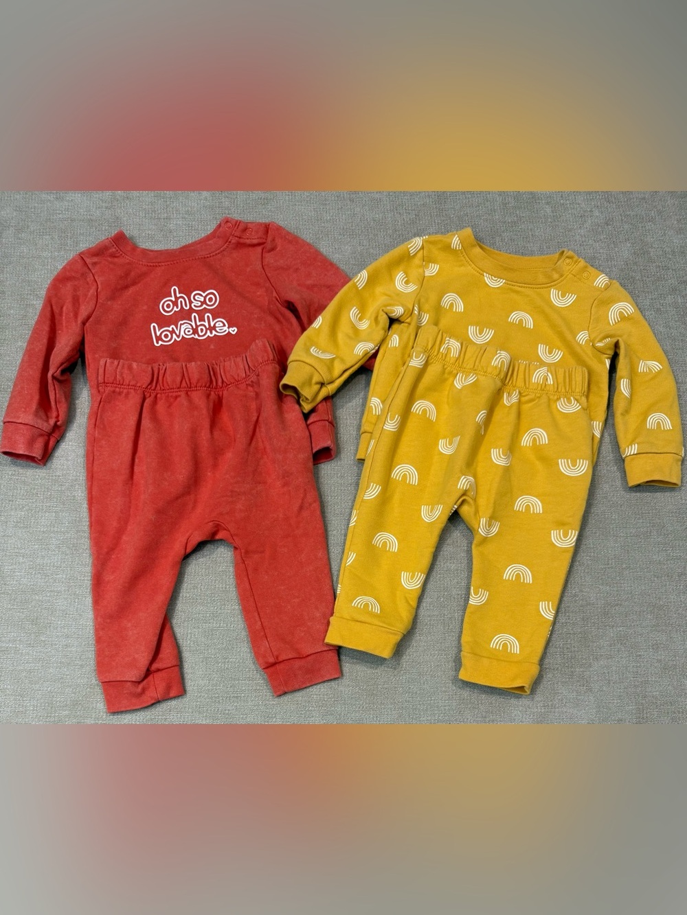 Lot of 4 - Cat & Jack Toddler Outfits 6-9 Months